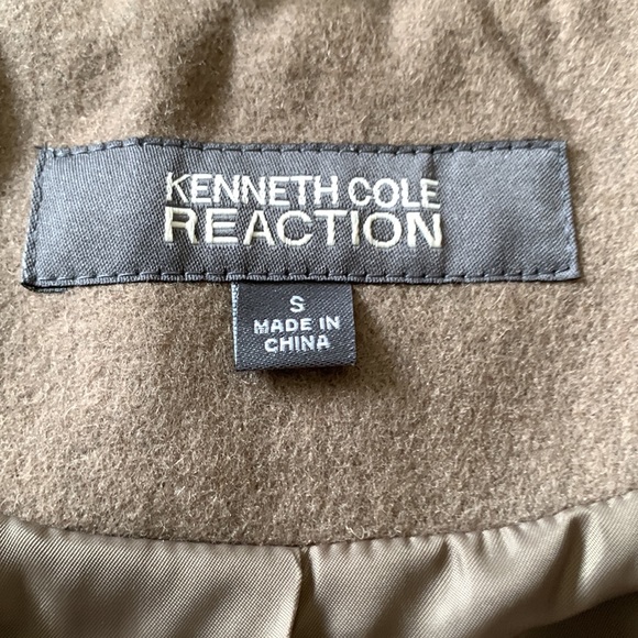 KENNETH COLE REACTION WOOL-BLEND PEA COAT - Picture 5 of 7